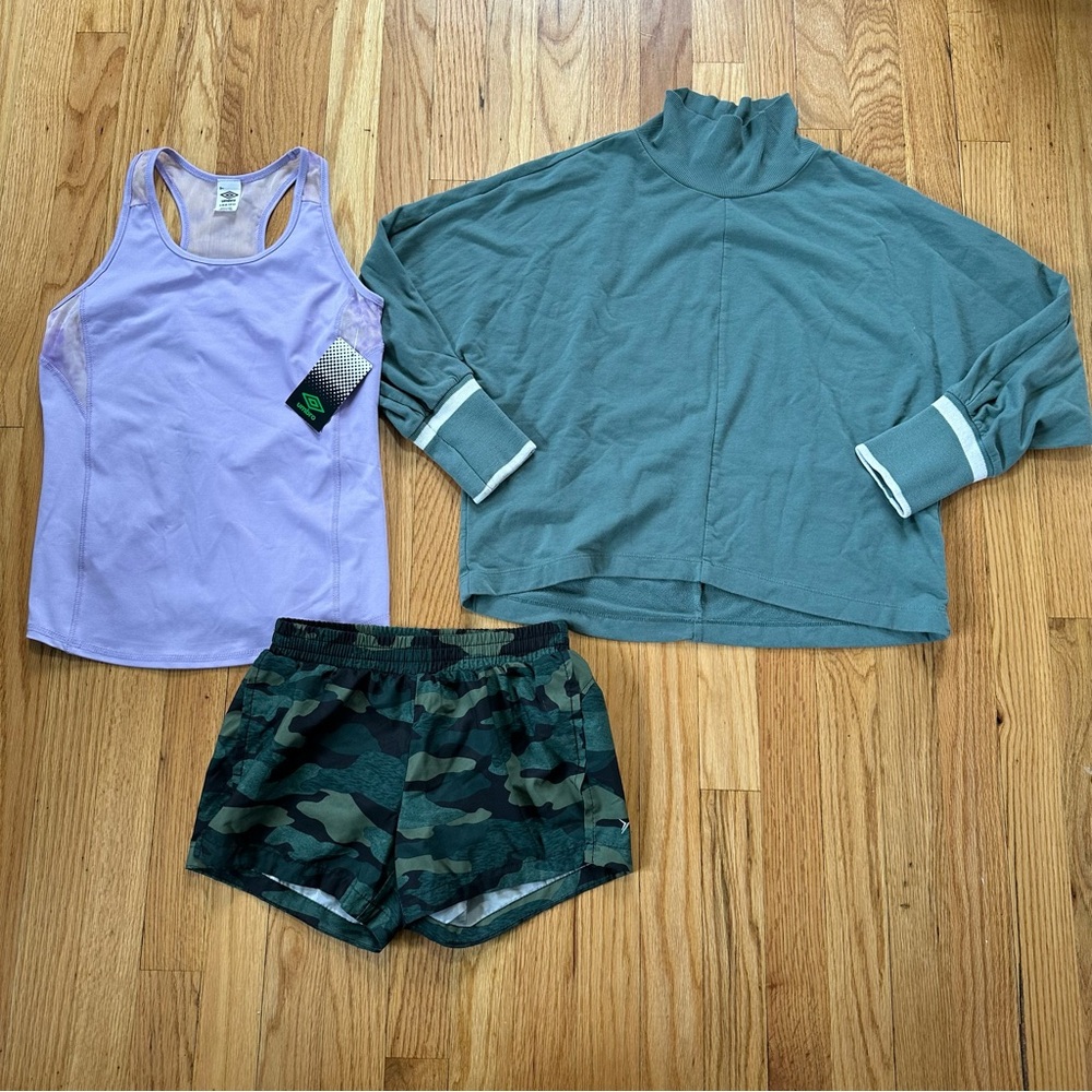 Girls bundle of athletic wear size large